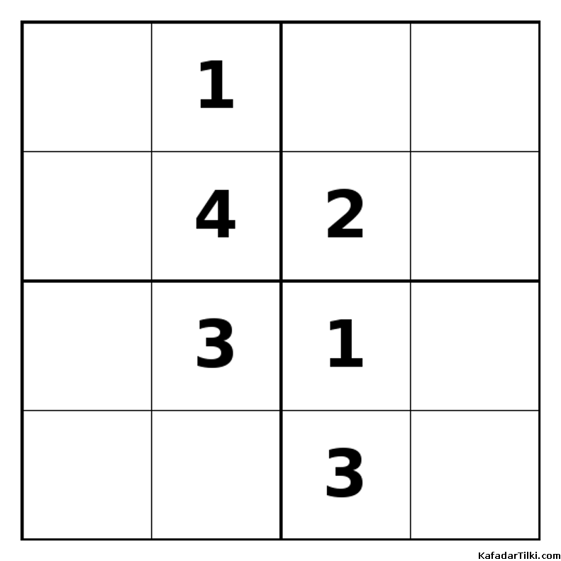 Zor Mini Sudoku (4x4), Kitap 16 - 6