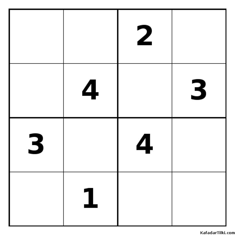 Zor Mini Sudoku (4x4), Kitap 16 - 7