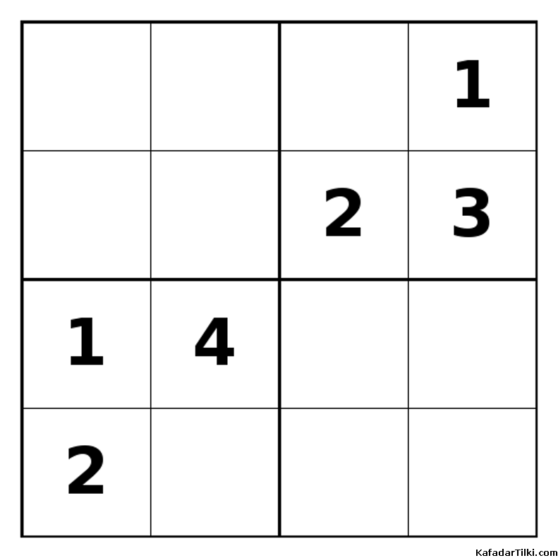 Zor Mini Sudoku (4x4), Kitap 17 - 5