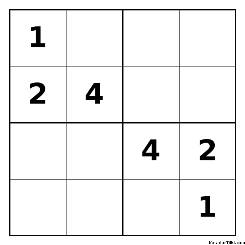 Zor Mini Sudoku (4x4), Kitap 17 - 8