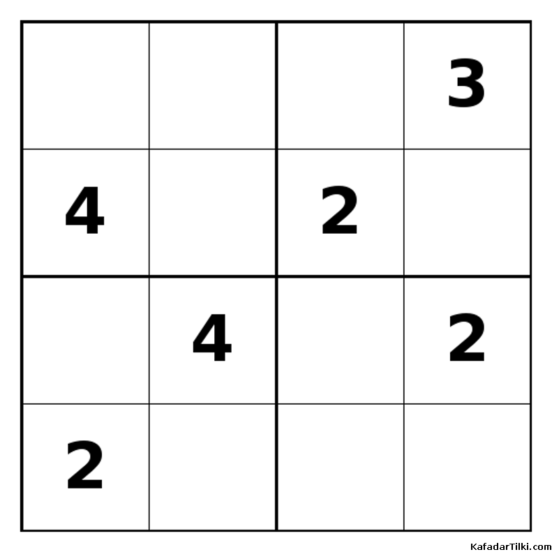 Zor Mini Sudoku (4x4), Kitap 18 - 3
