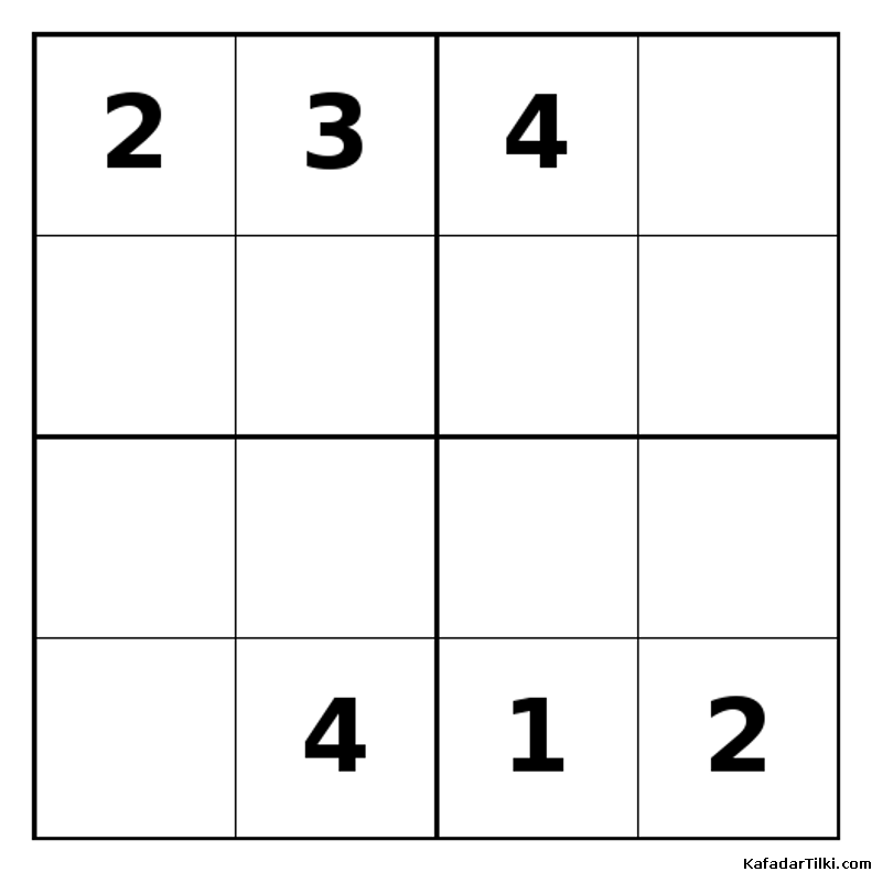 Zor Mini Sudoku (4x4), Kitap 18 - 5