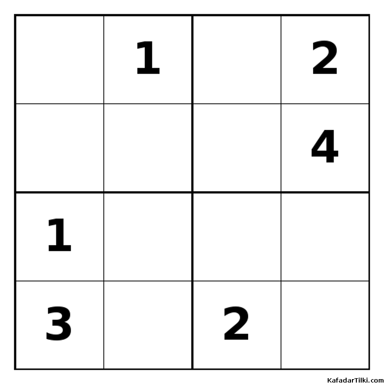 Zor Mini Sudoku (4x4), Kitap 18 - 9