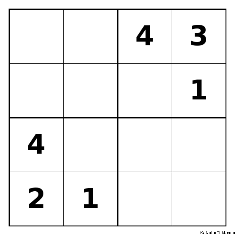 Zor Mini Sudoku (4x4), Kitap 18 - 10