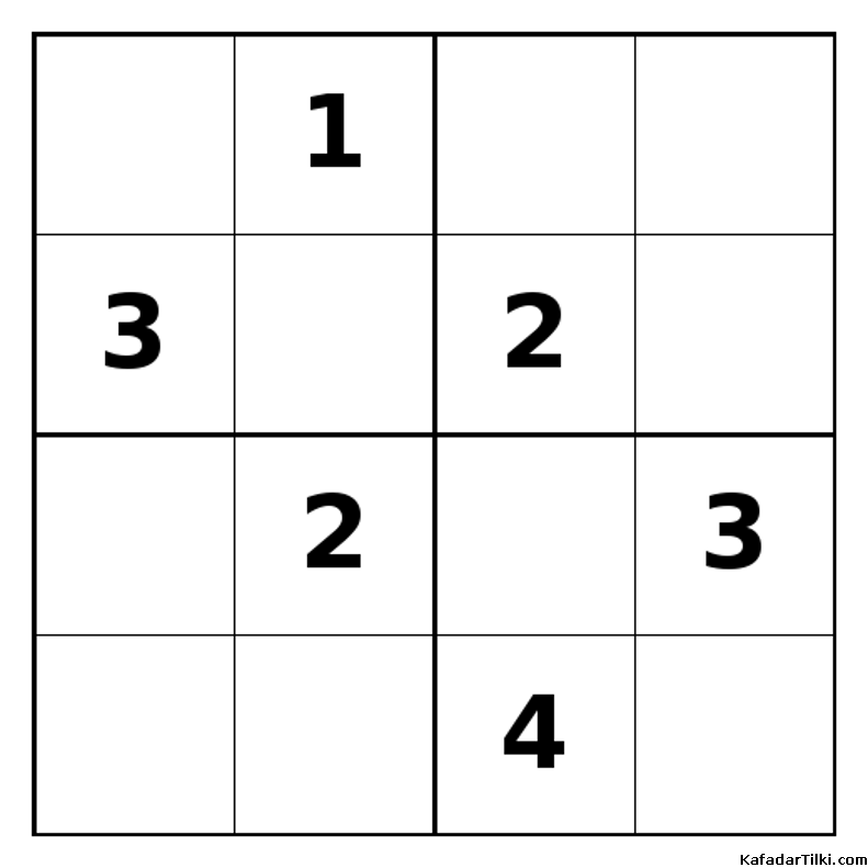Zor Mini Sudoku (4x4), Kitap 19 - 1