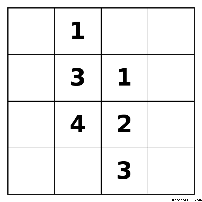 Zor Mini Sudoku (4x4), Kitap 19 - 5