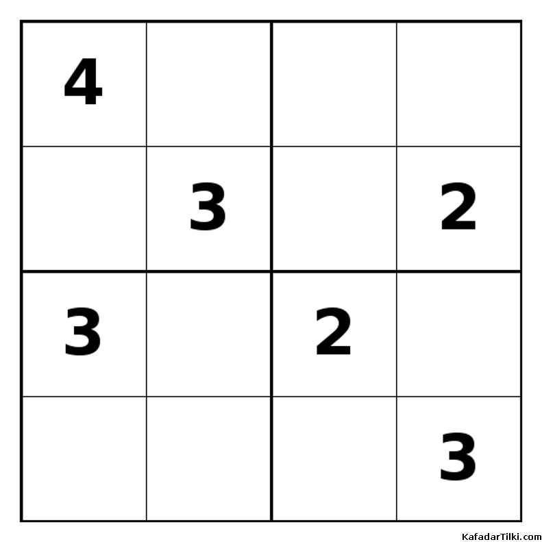 Zor Mini Sudoku (4x4), Kitap 19 - 9