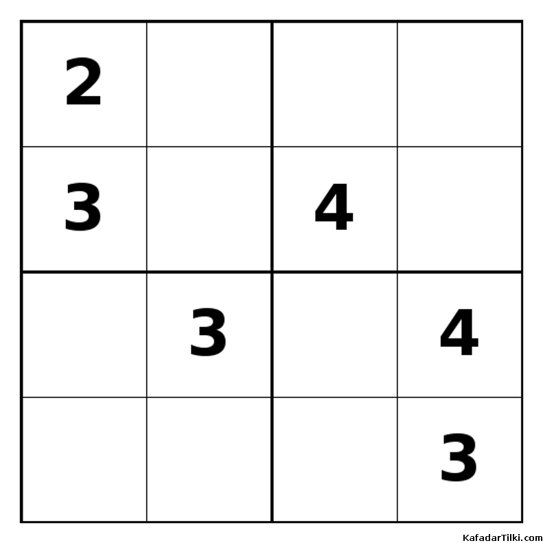 Zor Mini Sudoku (4x4), Kitap 19 - 10