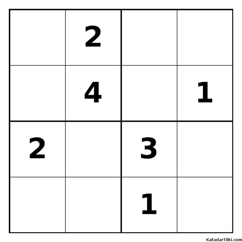 Zor Mini Sudoku (4x4), Kitap 2 - 7