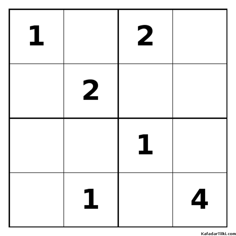 Zor Mini Sudoku (4x4), Kitap 2 - 8