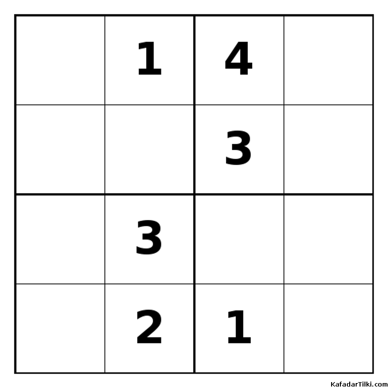 Zor Mini Sudoku (4x4), Kitap 2 - 10