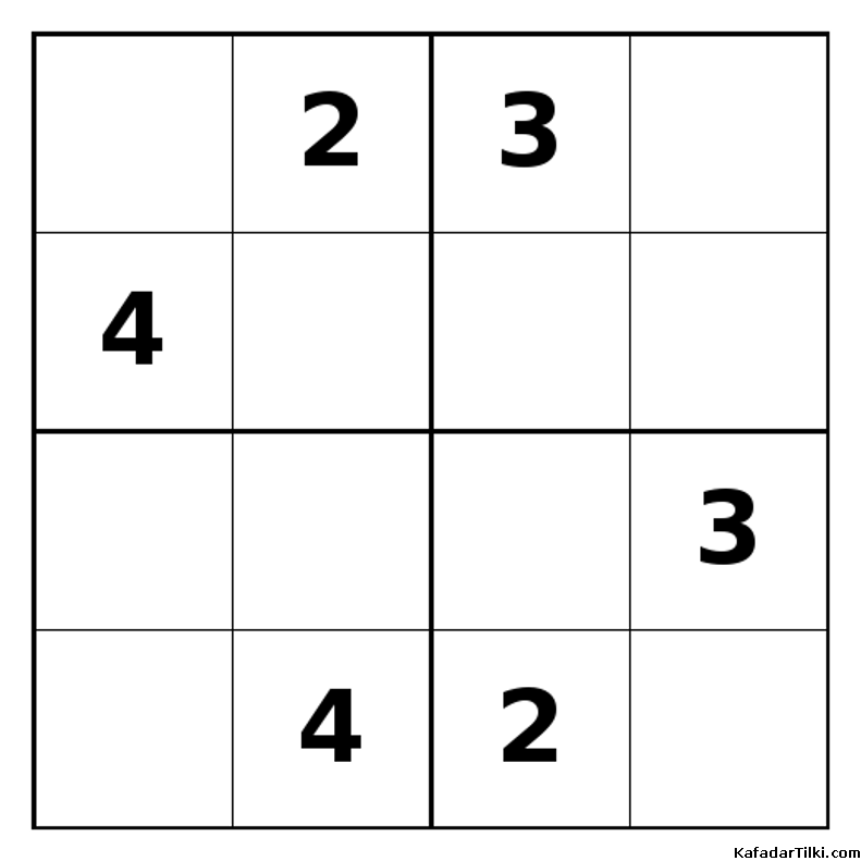 Zor Mini Sudoku (4x4), Kitap 20 - 2