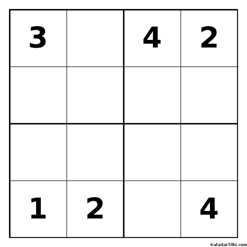 Zor Mini Sudoku (4x4), Kitap 20 - 4