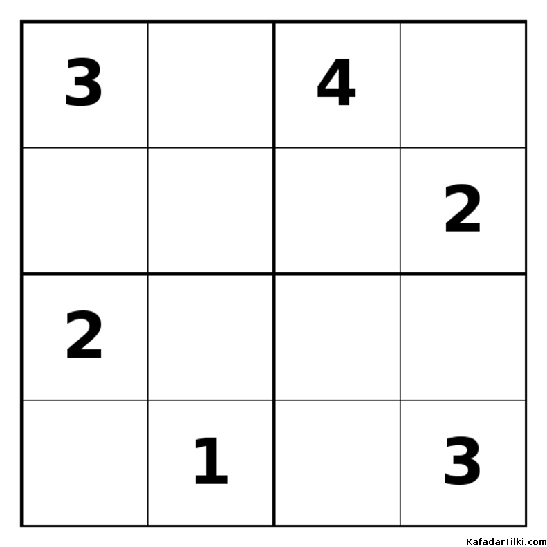 Zor Mini Sudoku (4x4), Kitap 20 - 5