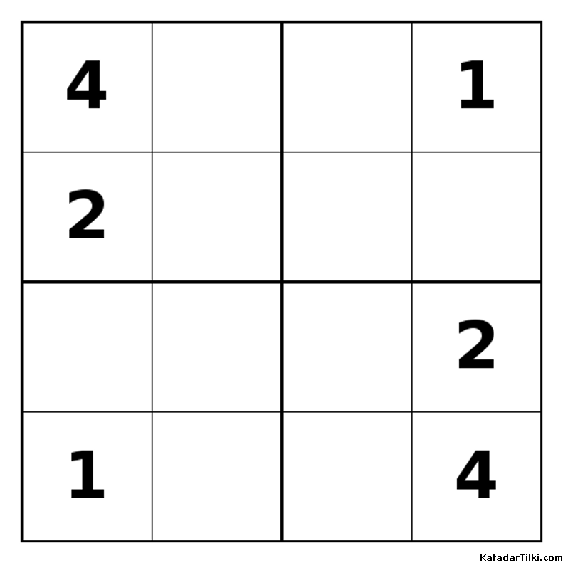 Zor Mini Sudoku (4x4), Kitap 20 - 7