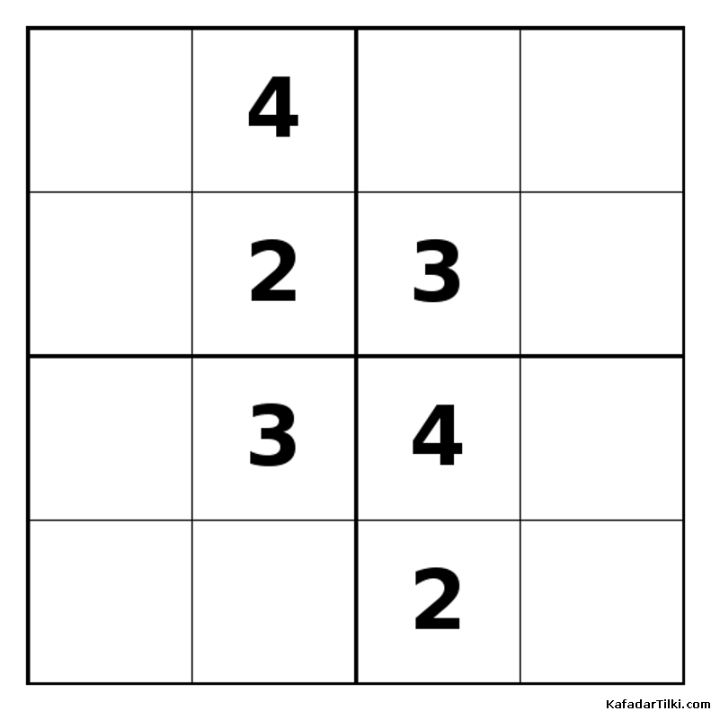 Zor Mini Sudoku (4x4), Kitap 21 - 1