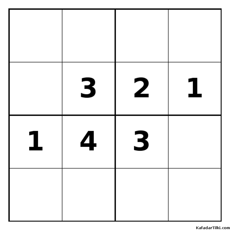 Zor Mini Sudoku (4x4), Kitap 21 - 2