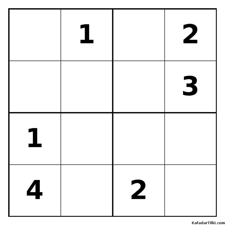 Zor Mini Sudoku (4x4), Kitap 21 - 5