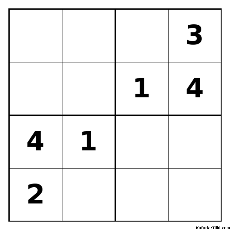 Zor Mini Sudoku (4x4), Kitap 21 - 8
