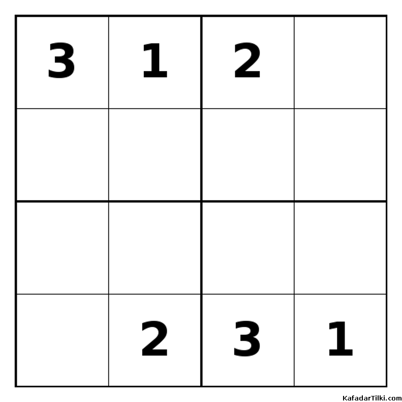 Zor Mini Sudoku (4x4), Kitap 21 - 9
