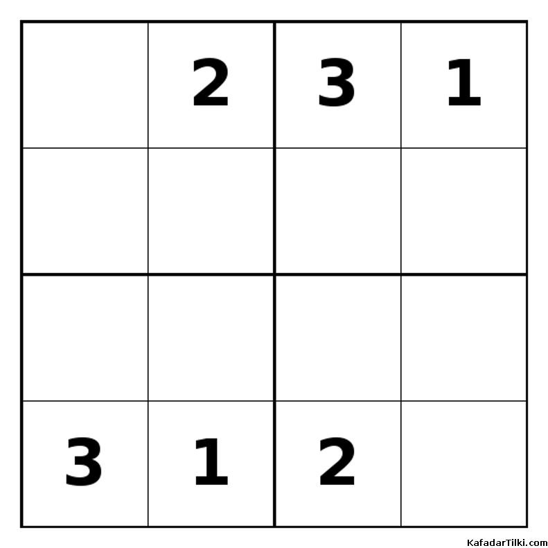Zor Mini Sudoku (4x4), Kitap 22 - 2