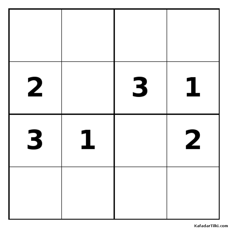 Zor Mini Sudoku (4x4), Kitap 22 - 5
