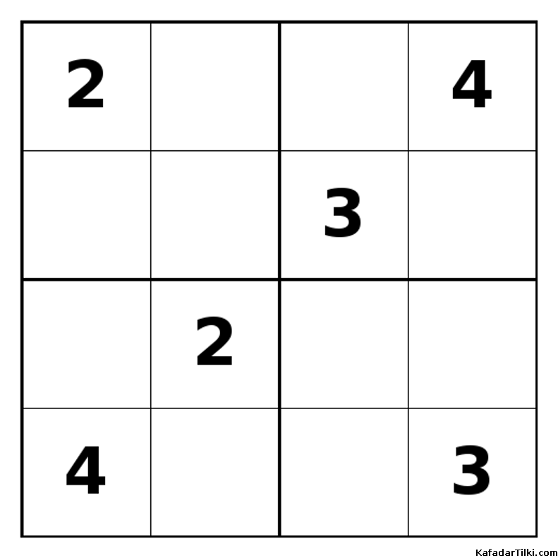 Zor Mini Sudoku (4x4), Kitap 22 - 6