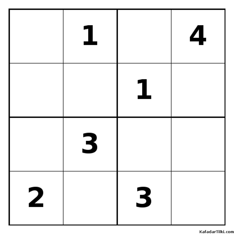 Zor Mini Sudoku (4x4), Kitap 22 - 8