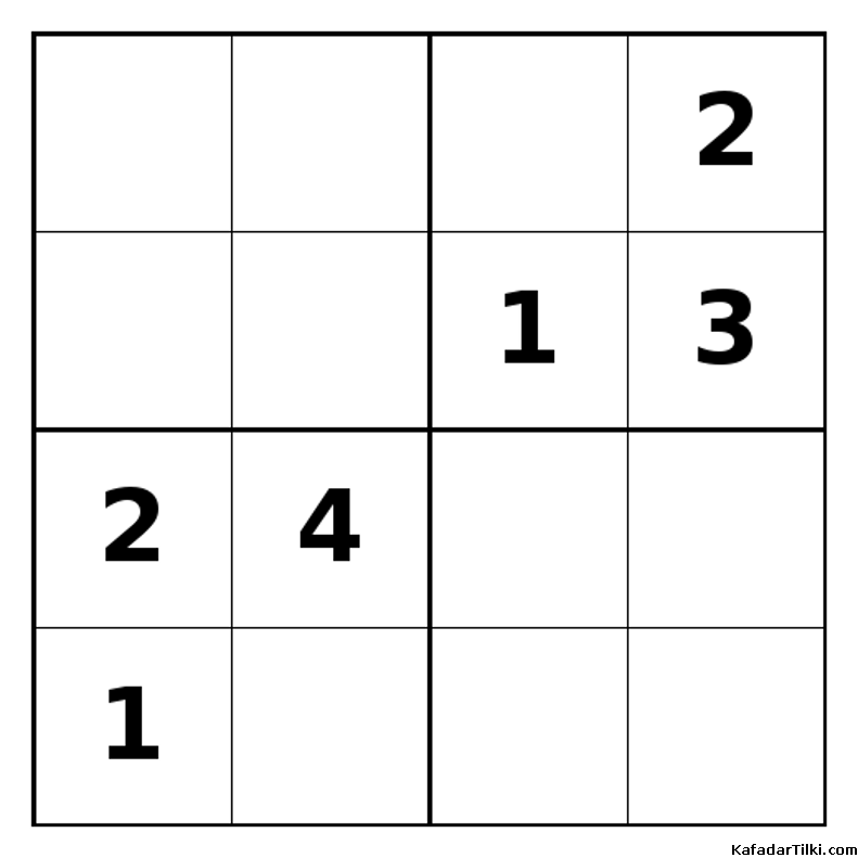 Zor Mini Sudoku (4x4), Kitap 22 - 10