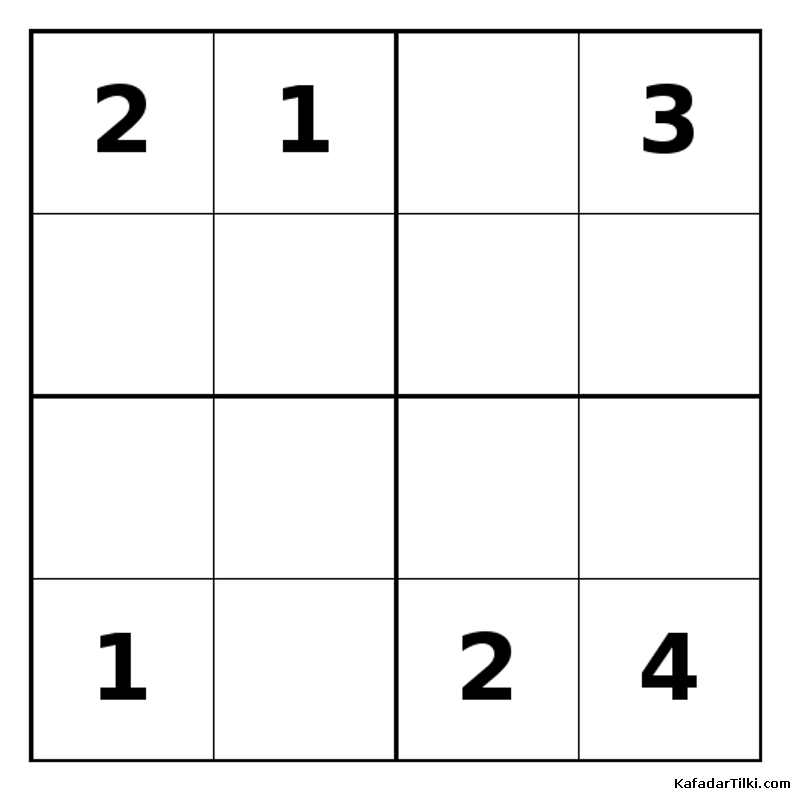 Zor Mini Sudoku (4x4), Kitap 23 - 4