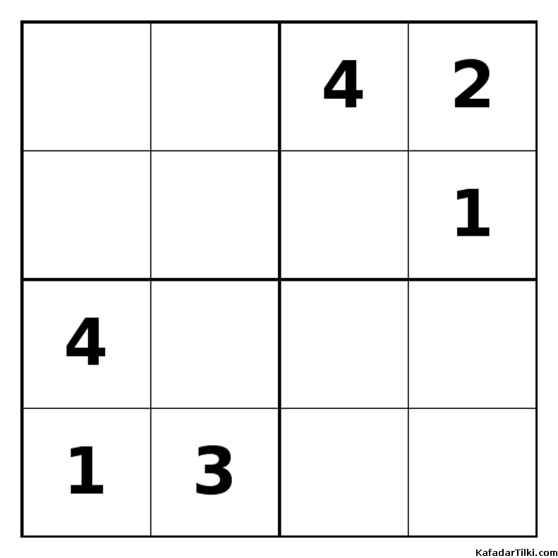 Zor Mini Sudoku (4x4), Kitap 23 - 5