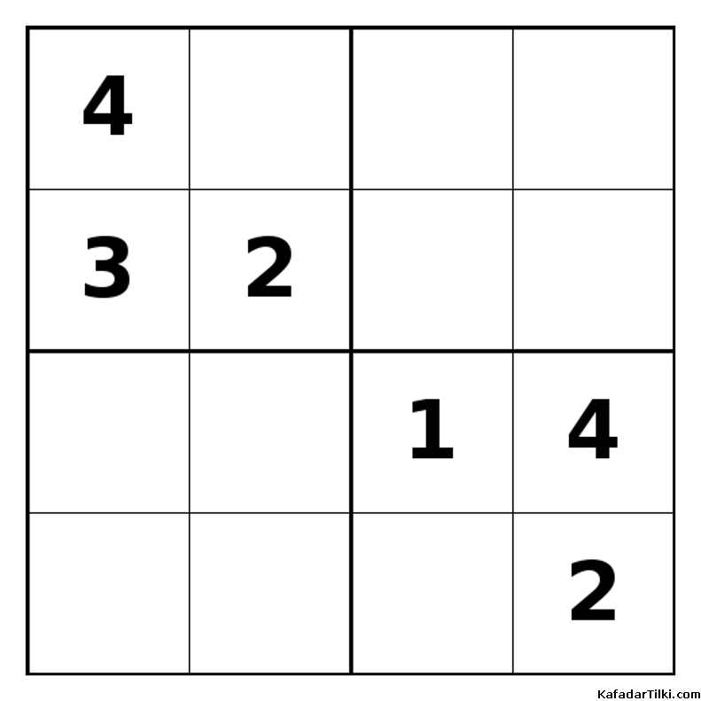 Zor Mini Sudoku (4x4), Kitap 23 - 9