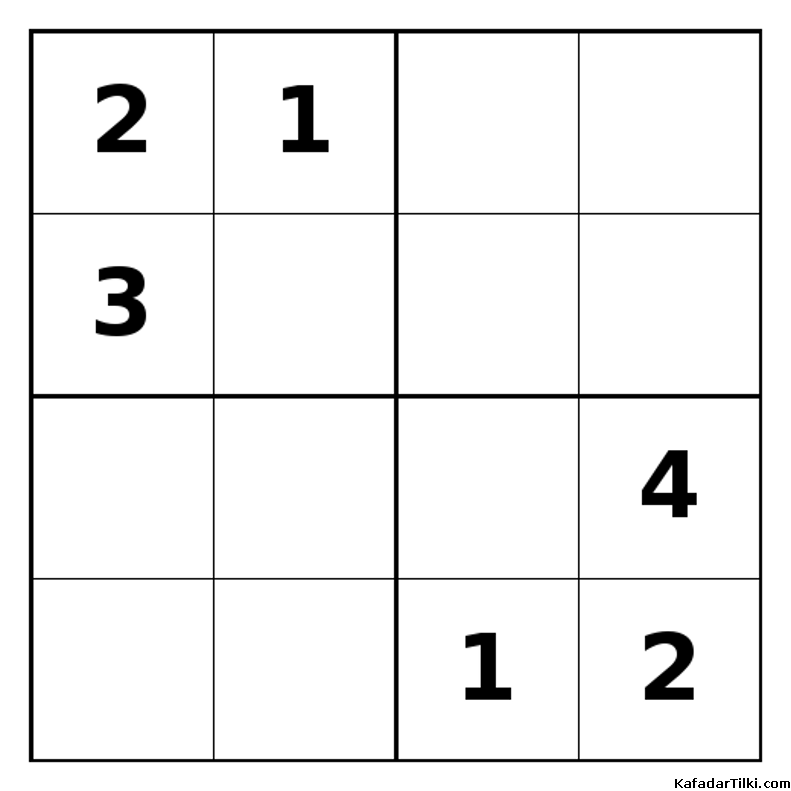 Zor Mini Sudoku (4x4), Kitap 24 - 2