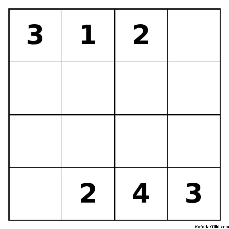 Zor Mini Sudoku (4x4), Kitap 24 - 5