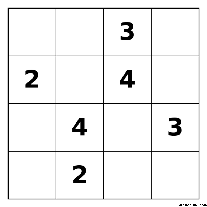 Zor Mini Sudoku (4x4), Kitap 24 - 6