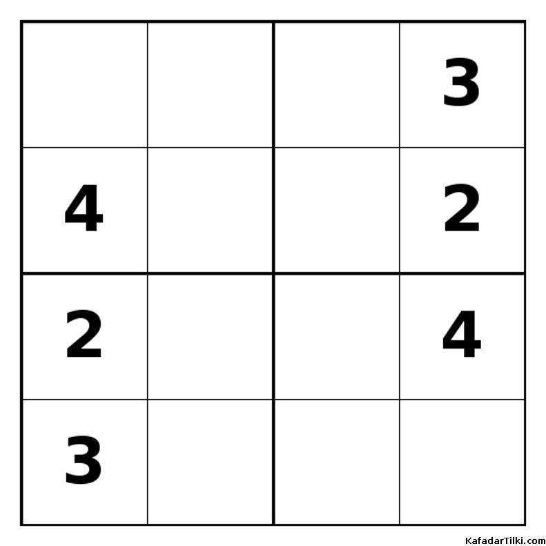 Zor Mini Sudoku (4x4), Kitap 24 - 8