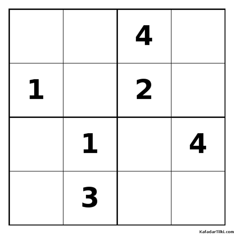 Zor Mini Sudoku (4x4), Kitap 24 - 9