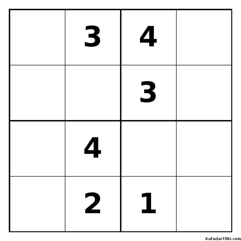 Zor Mini Sudoku (4x4), Kitap 25 - 10