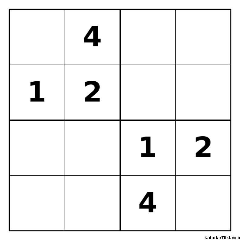 Zor Mini Sudoku (4x4), Kitap 26 - 3