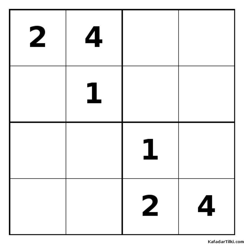 Zor Mini Sudoku (4x4), Kitap 26 - 4