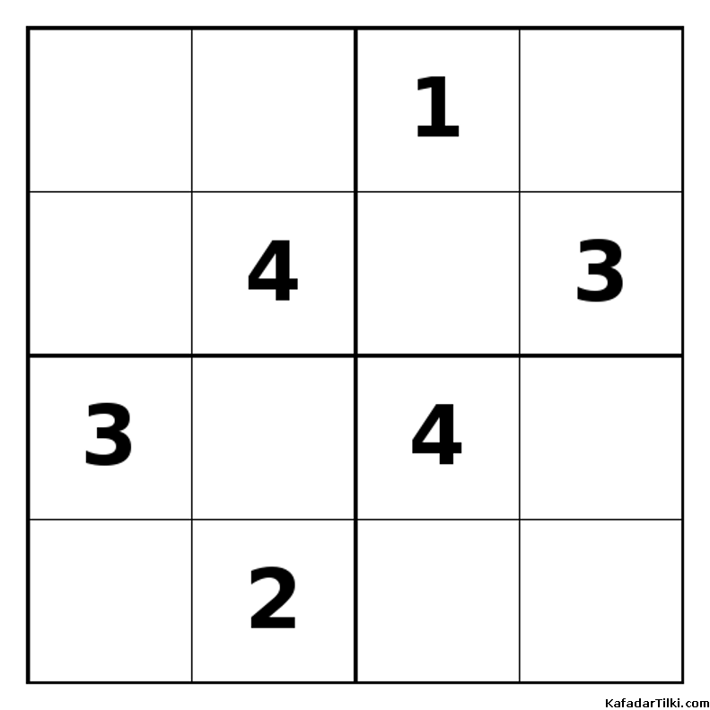 Zor Mini Sudoku (4x4), Kitap 26 - 8