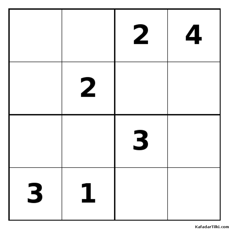 Zor Mini Sudoku (4x4), Kitap 26 - 9