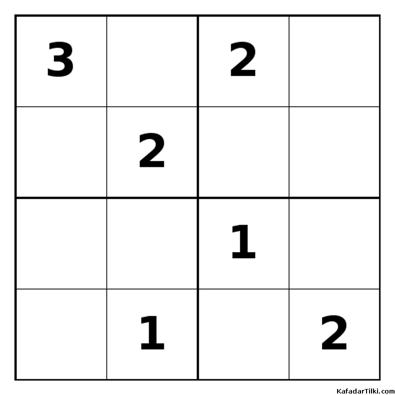 Zor Mini Sudoku (4x4), Kitap 27 - 2