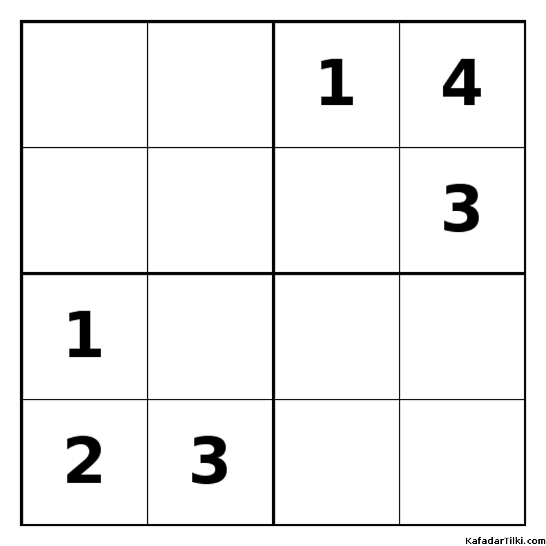 Zor Mini Sudoku (4x4), Kitap 27 - 3