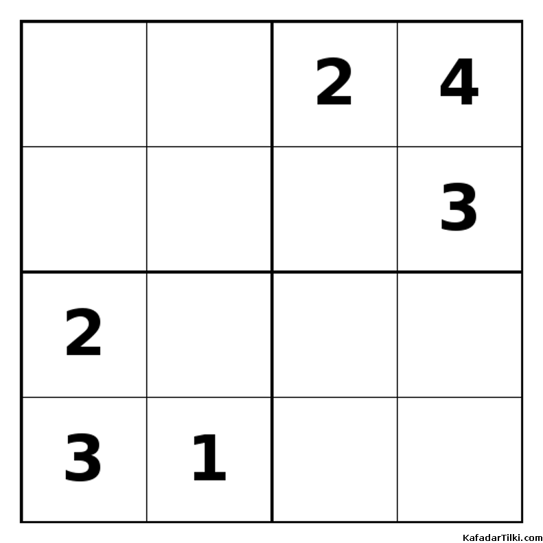 Zor Mini Sudoku (4x4), Kitap 27 - 4