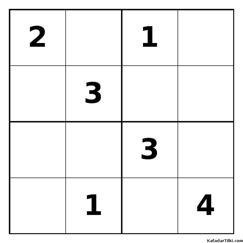 Zor Mini Sudoku (4x4), Kitap 28 - 6