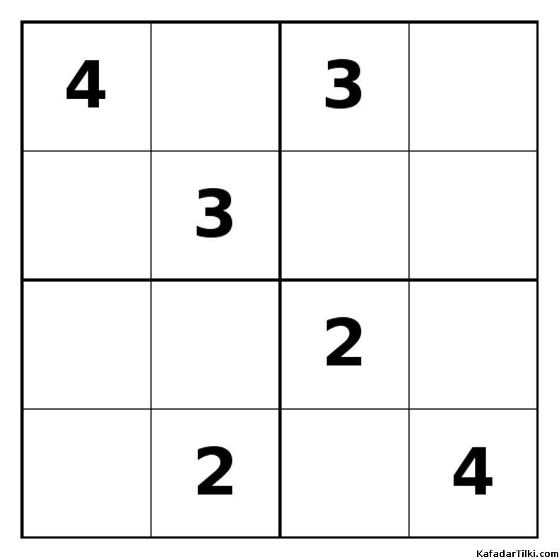 Zor Mini Sudoku (4x4), Kitap 28 - 7