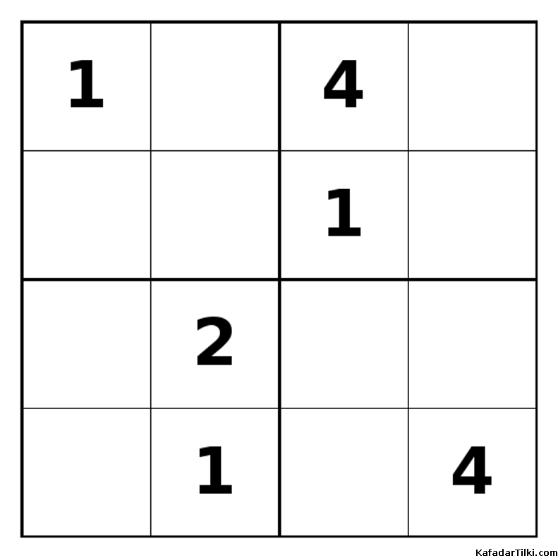 Zor Mini Sudoku (4x4), Kitap 28 - 8