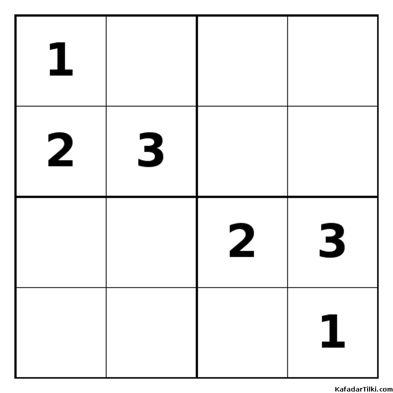 Zor Mini Sudoku (4x4), Kitap 29 - 2