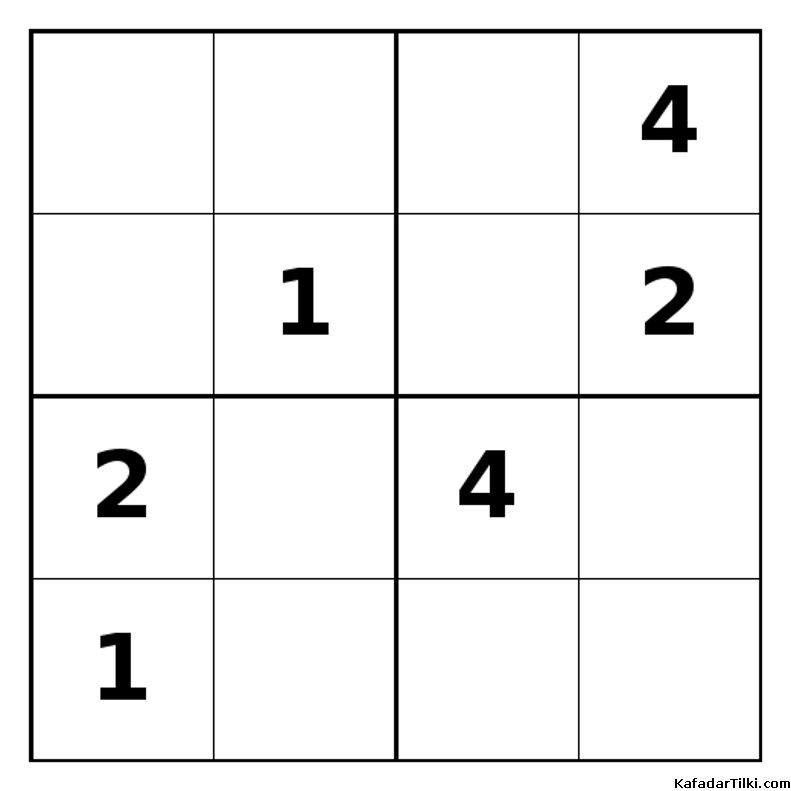 Zor Mini Sudoku (4x4), Kitap 29 - 3